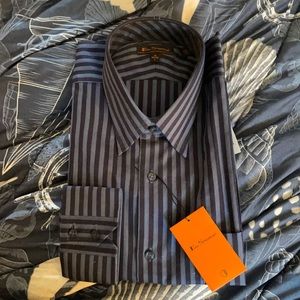 Ben Sherman Blue Striped Button Down